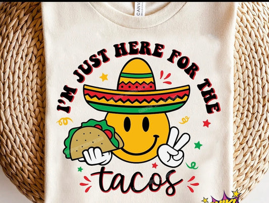 Here for the Tacos Smiley (adult + kids)